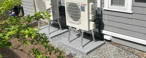 Mitsubishi Electric ductless mini-split condensers installed by Horizon HVAC